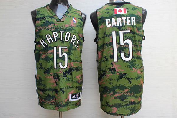 Men Toronto Raptors #15 Carter Camo Adidas NBA Jerseys